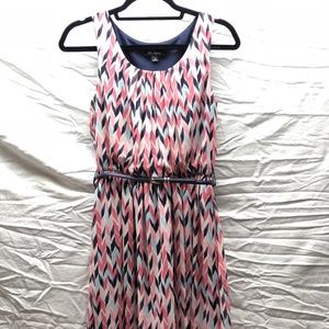 Patterned A-Line Junior's Dress